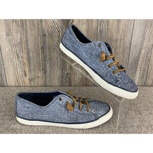 Sperry Top-Sider Deck Shoes Women's 11M Heather Blue Slip-On Summer Casual